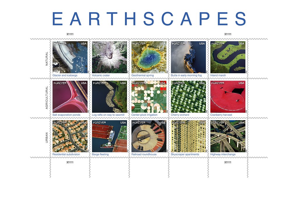 Landsat Images Land on US Postal Stamps